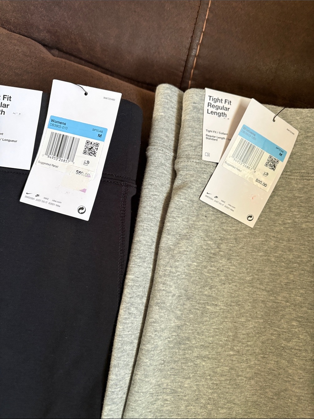 Nike womens Pale Blue Long-Sleeve Crew Shirt and two pairs of Leggings - Picture 2 of 3